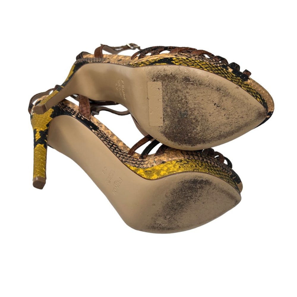 Fendi Python Embossed Heels - Picture 9 of 9